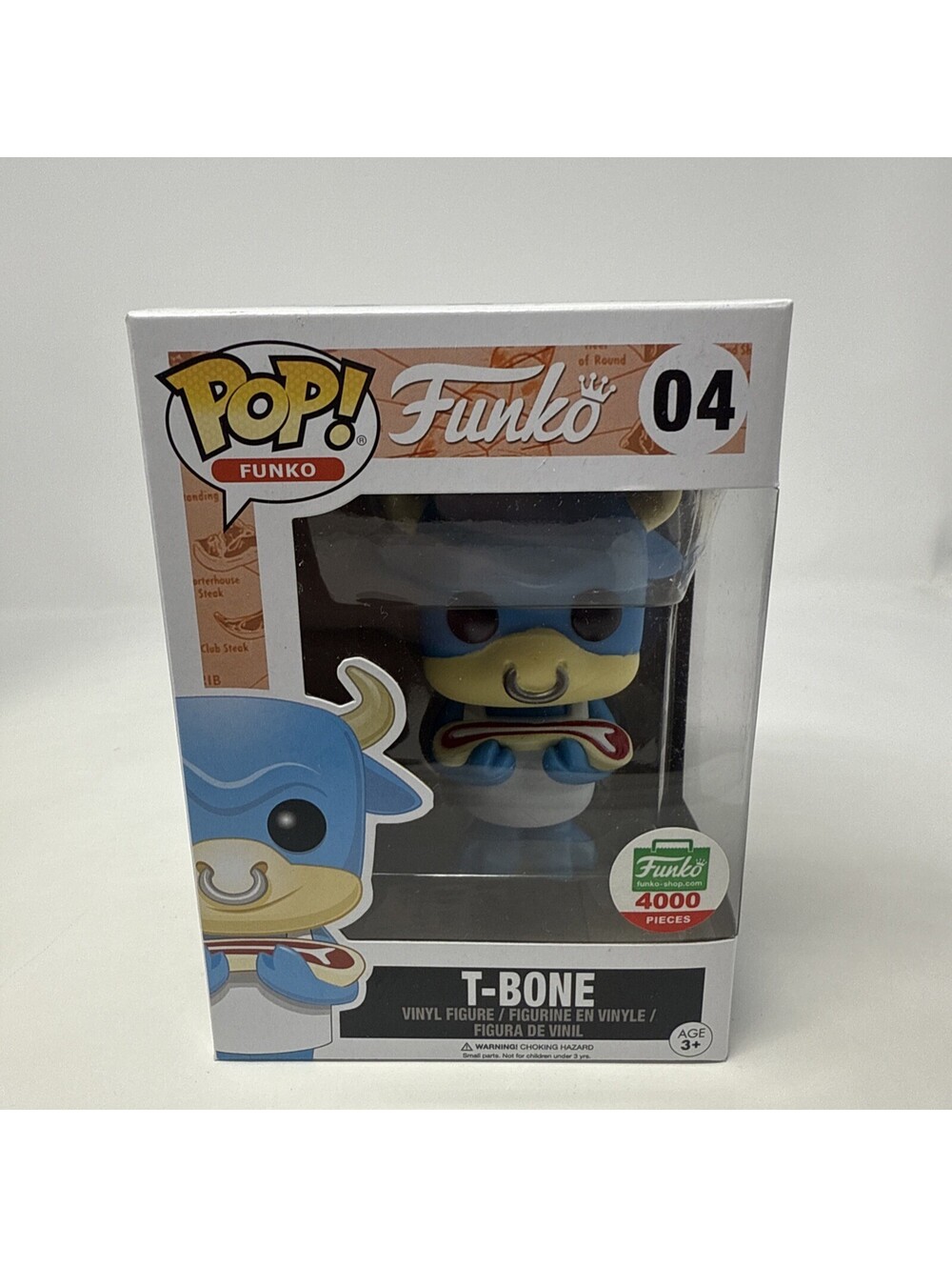 Funko Pop T-Bone #04 Blue Funko Shop Exclusive LE 4000 Spastik Plastik